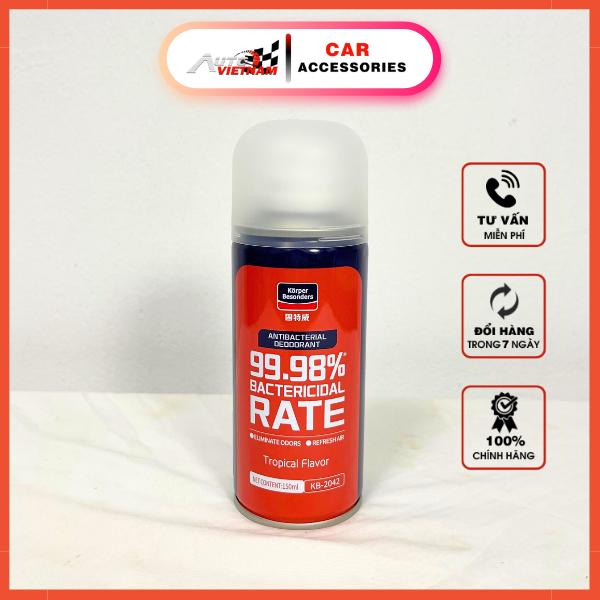 Chai xịt khử mùi và khử trùng máy lạnh ô tô Korper Besonders làm sạch không khí vệ sinh điều hoà - Tritranautovietnam