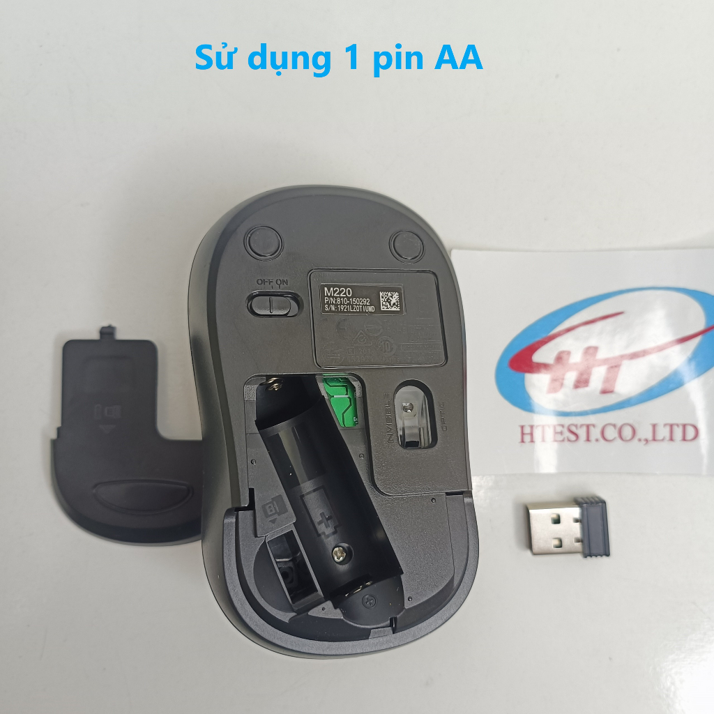 Chuột không dây Logitech Silent M220 không tiếng ồn - Hàng chính hãng