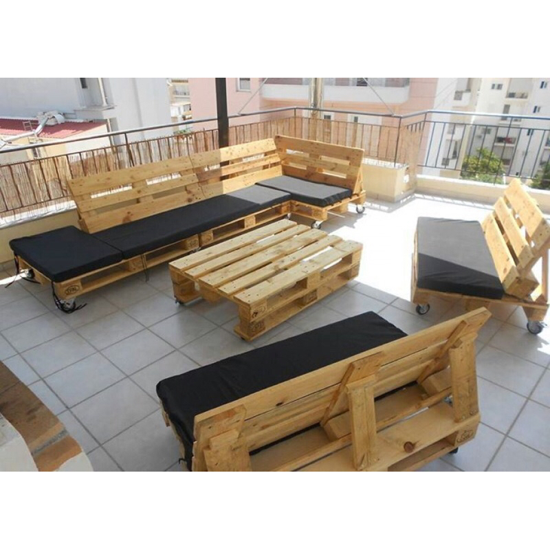 Ghế gỗ pallet dài