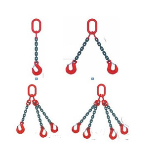Sling xích cẩu hàng xích 8mm tải 2 tấn- sling 1 chân, 2 chân, 3 chân, 4 chân