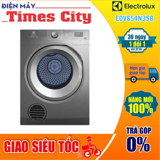 Máy sấy quần áo electrolux 8,5kg edv854n3sb