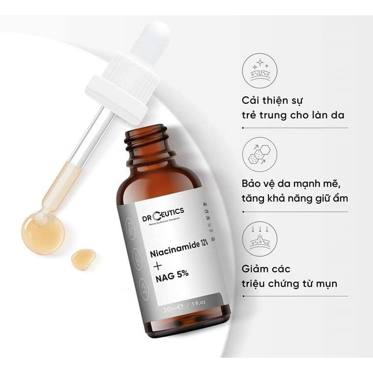 DrCeutics Serum B3 Làm sáng da NIACINAMIDE 12% + NAG 5%