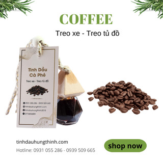 Tinh Dầu Treo Xe Hương Coffee, treo tủ đồ, treo nhà tắm