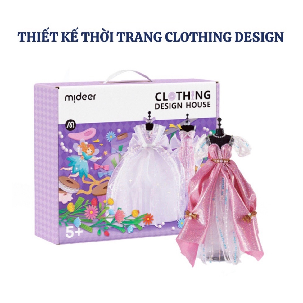 Đồ chơi thiết kế thời trang Mideer Clothing Design House tại nhà dụng cụ may vá thủ công cho bé