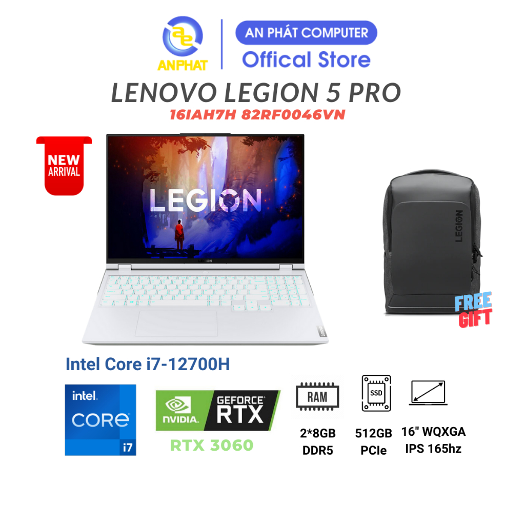 Laptop Lenovo Legion 5 Pro 16IAH7H 82RF0046VN (Core i7-12700H | RTX 3060 6GB) | BigBuy360 - bigbuy360.vn