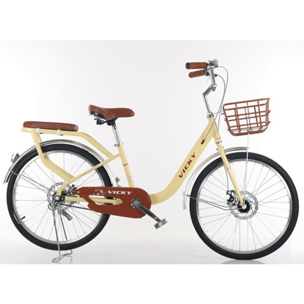 Xe đạp mini nữ Vicky YG 24 inch - 26 inch phanh đĩa
