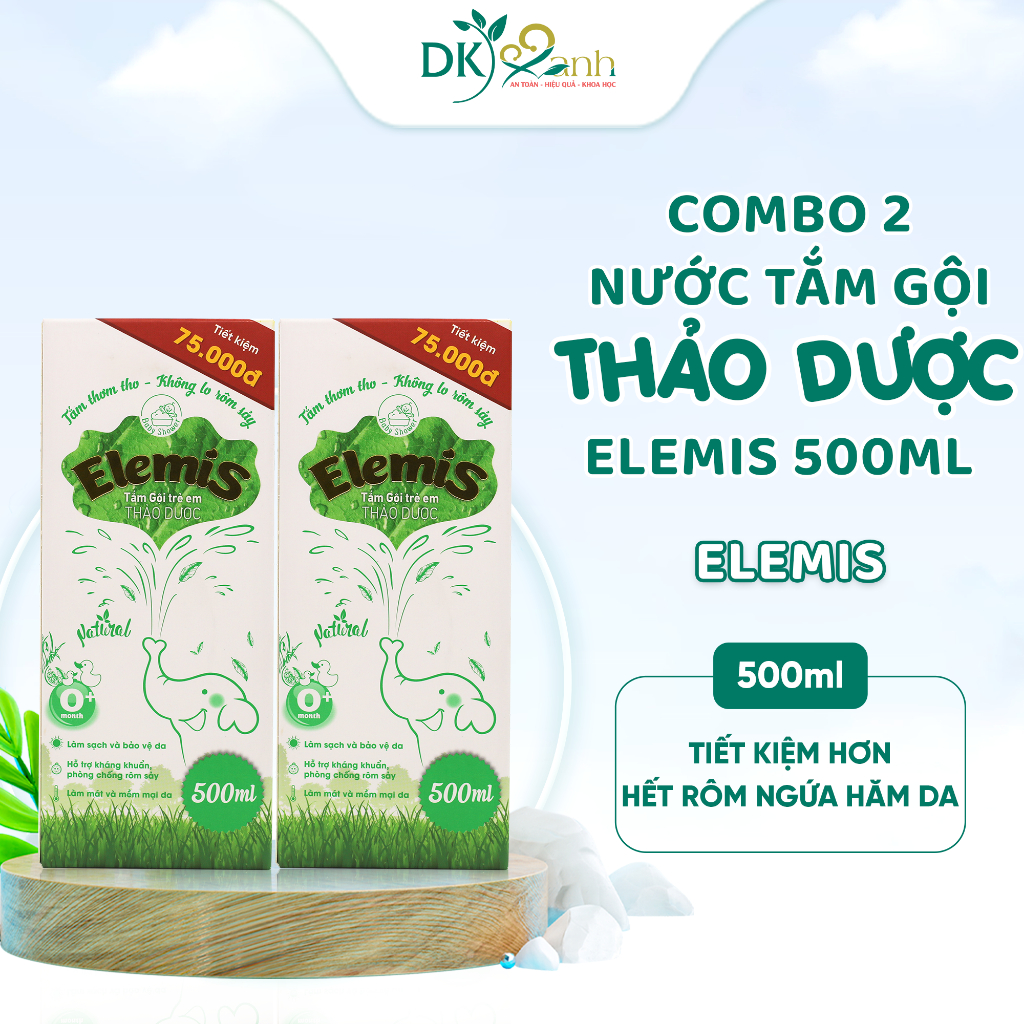 Combo 2 Chai Nước tắm Elemis - DK Pharma, 500ml/chai
