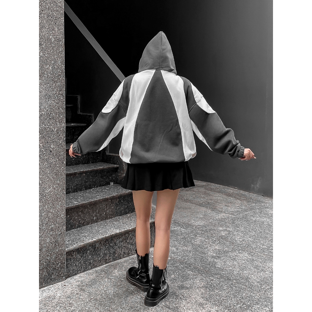 Áo khoác Hoodie Zip Vải nỉ bông form rộng dày dặn Tuni Store