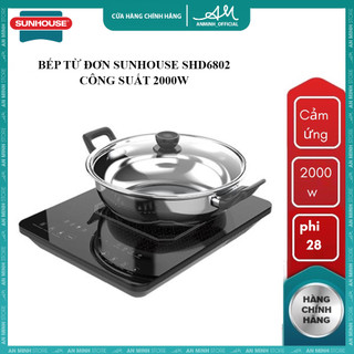 Bếp điện từ sunhouse shd6802 công suất 2000w bảo hành 12 tháng