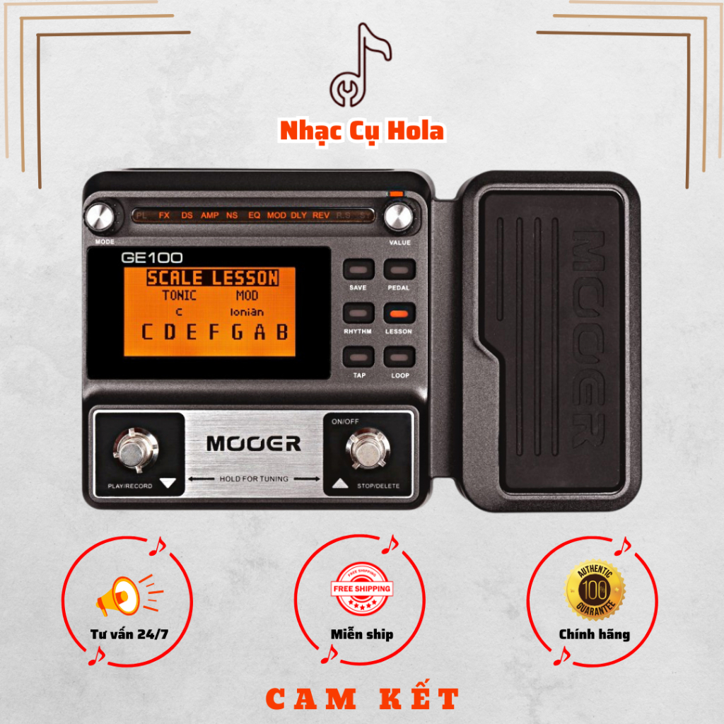 Phơ Guitar Mooer GE100 Guitar Multi-Effects Processor Fuzz