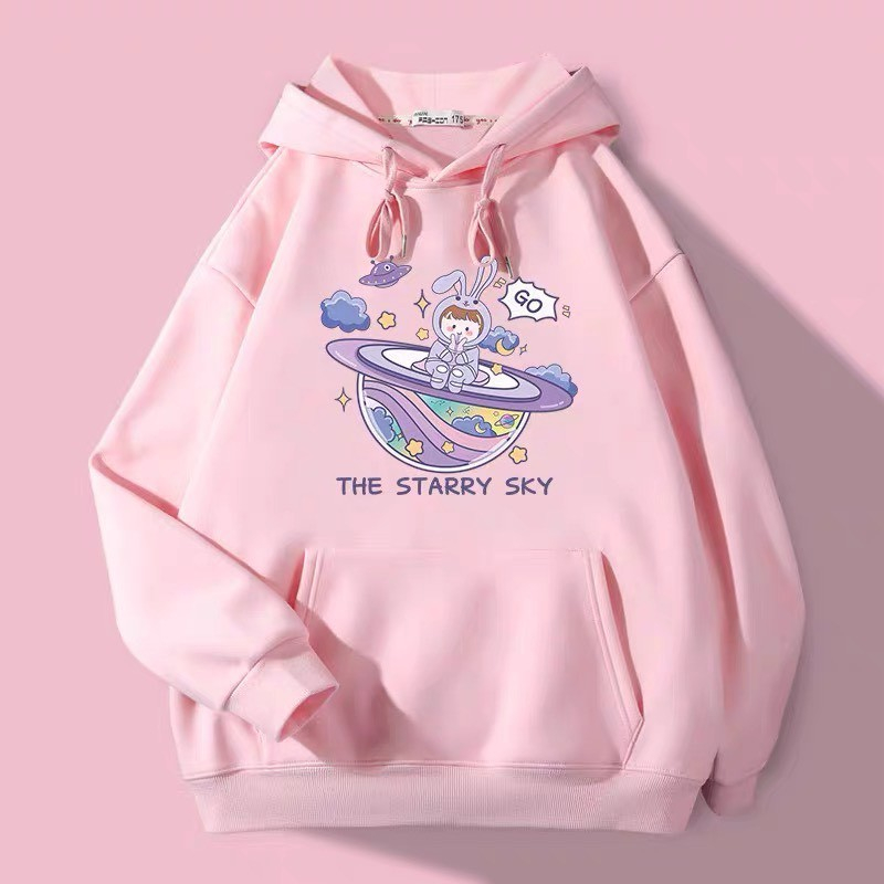 Áo hoodie cho bé gái size đại thời trang trẻ em thu đông BEESHOP D23043