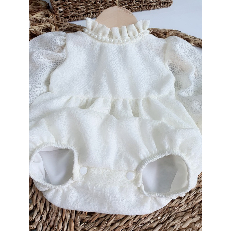 Body mũ hồng 3 chi tiết bé gái 3 - 12kg