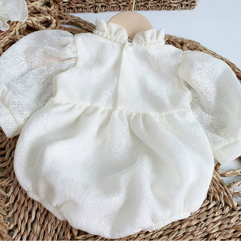 Body mũ hồng 3 chi tiết bé gái 3 - 12kg