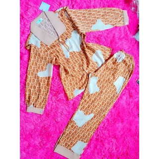 Đồ ngủ pyjama nữ mặc ở nhà tay dài quần dài lụa mango cao cấp loại 1
