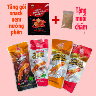 Combo 25 Chân Gà Cay Tương Thơm,Chân Gà Cay 3 Miền tặng muối chấm chua cay