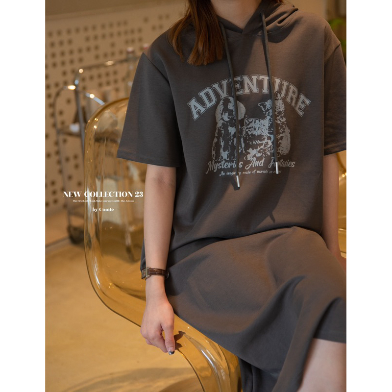 Đầm thun cotton Comic