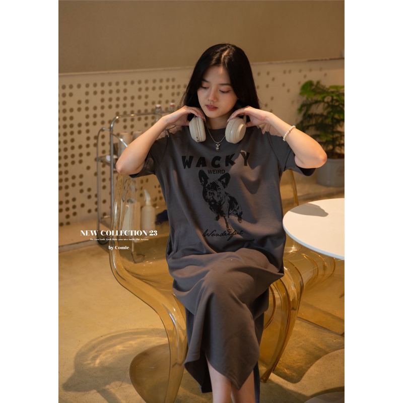 Đầm thun cotton Comic