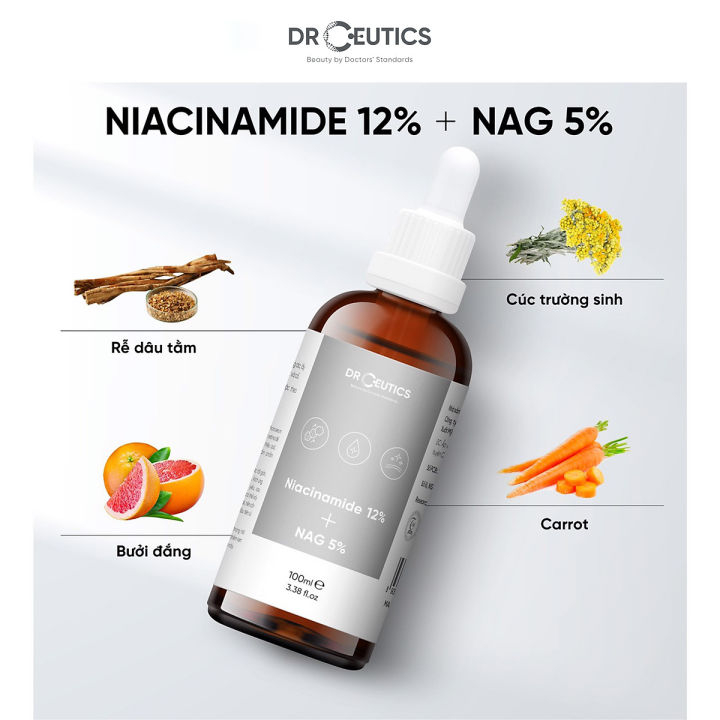 DrCeutics Serum B3 Làm sáng da NIACINAMIDE 12% + NAG 5%