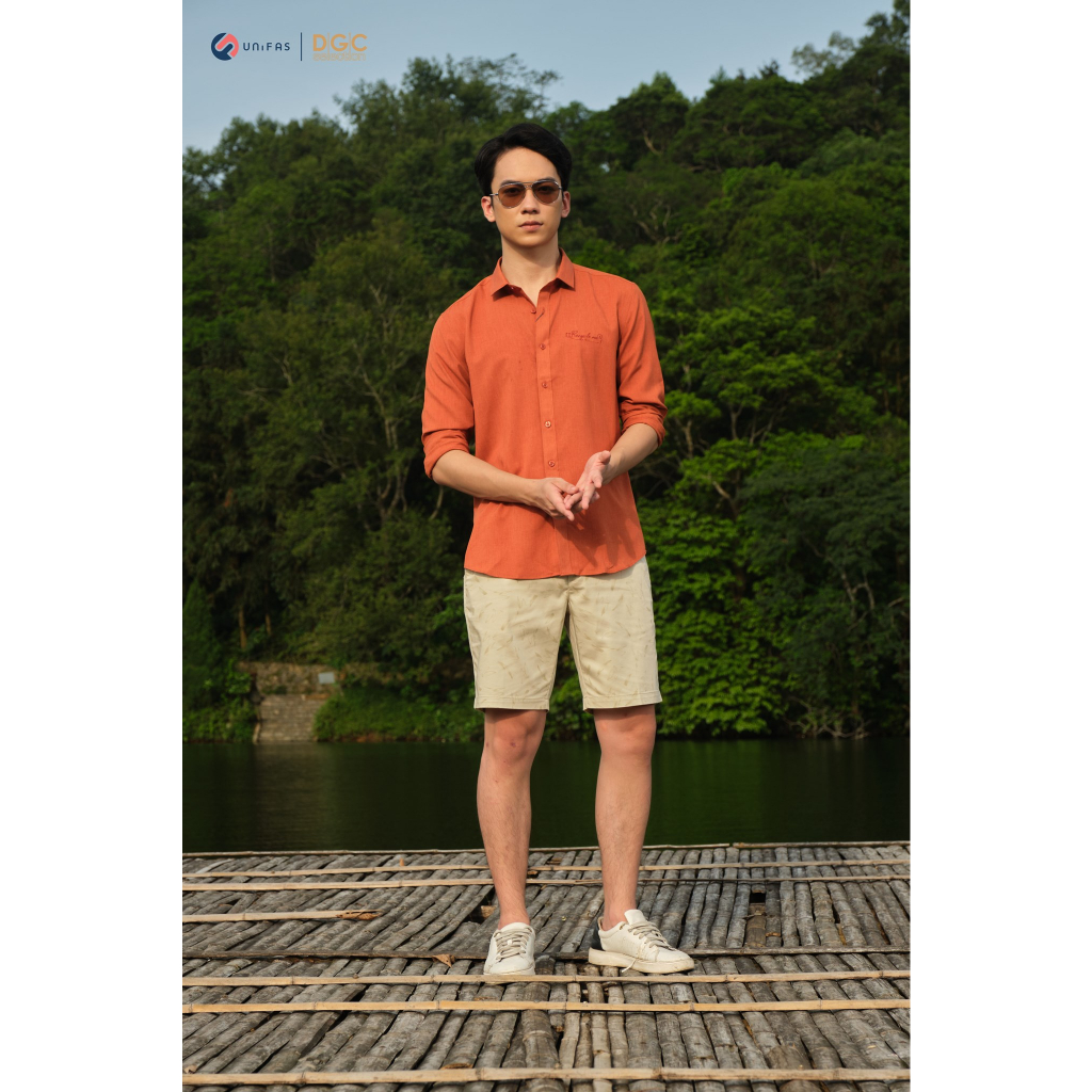 Áo sơ mi dài tay nam DGCs - vải Poly độ bền cao, ít nhăn nhàu, nhẹ, thoáng khí, không thấm hút, co giãn nhẹ -SASDBB14M