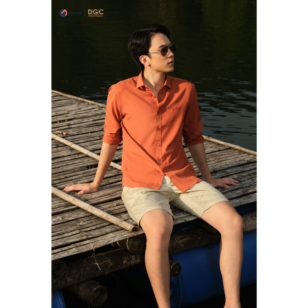 Áo sơ mi dài tay nam DGCs - vải Poly độ bền cao, ít nhăn nhàu, nhẹ, thoáng khí, không thấm hút, co giãn nhẹ -SASDBB14M