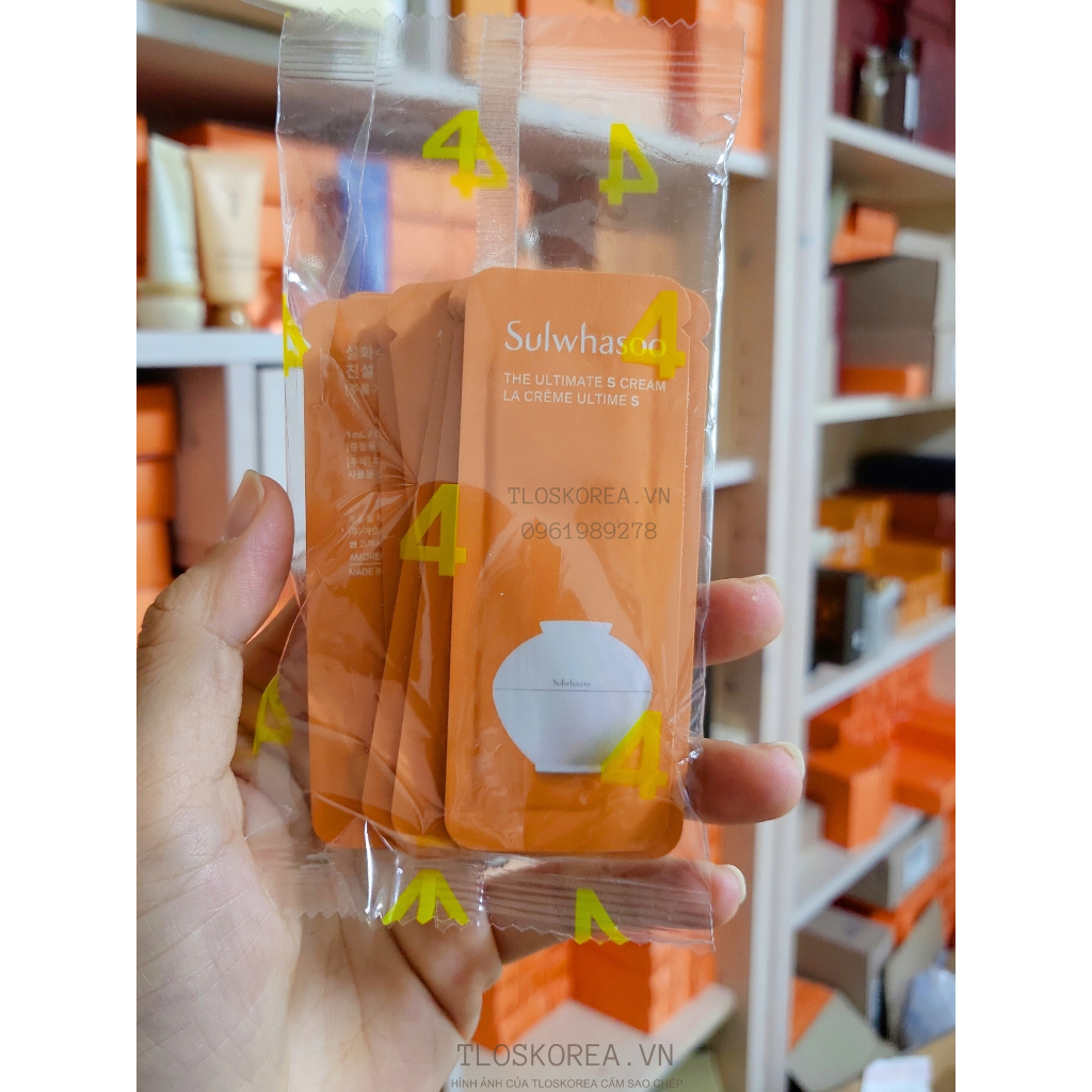 Sulwhasoo the Ultimate S Cream 1ml gói dùng thử Kem dưỡng dòng timetreasure mẫu mới