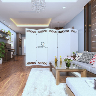 Di động, tiện dụng, Bình phong vách ngăn phong thủy họa tiết kín GT453 (Chỉ bán từ 2 tấm- Như ảnh Bìa là Bộ 5 tấm)