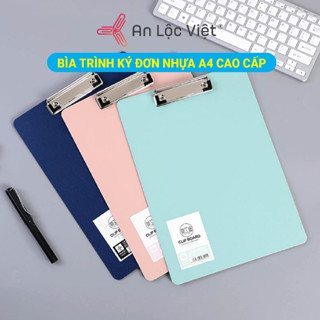 [BÌA FILE SIÊU HOT] Trình Ký nhựa A4 – Bìa Kẹp hồ sơ – Bìa nhựa tính tiền nhiều màu sắc, kẹp inox cực chắc