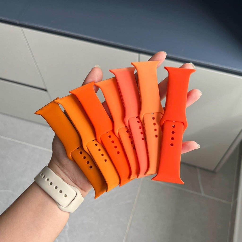 Dây Silicon chống bẩn, chống nước cho đồng hồ iWatch 49mm 45mm 44mm 42mm 41mm 40mm 38mm