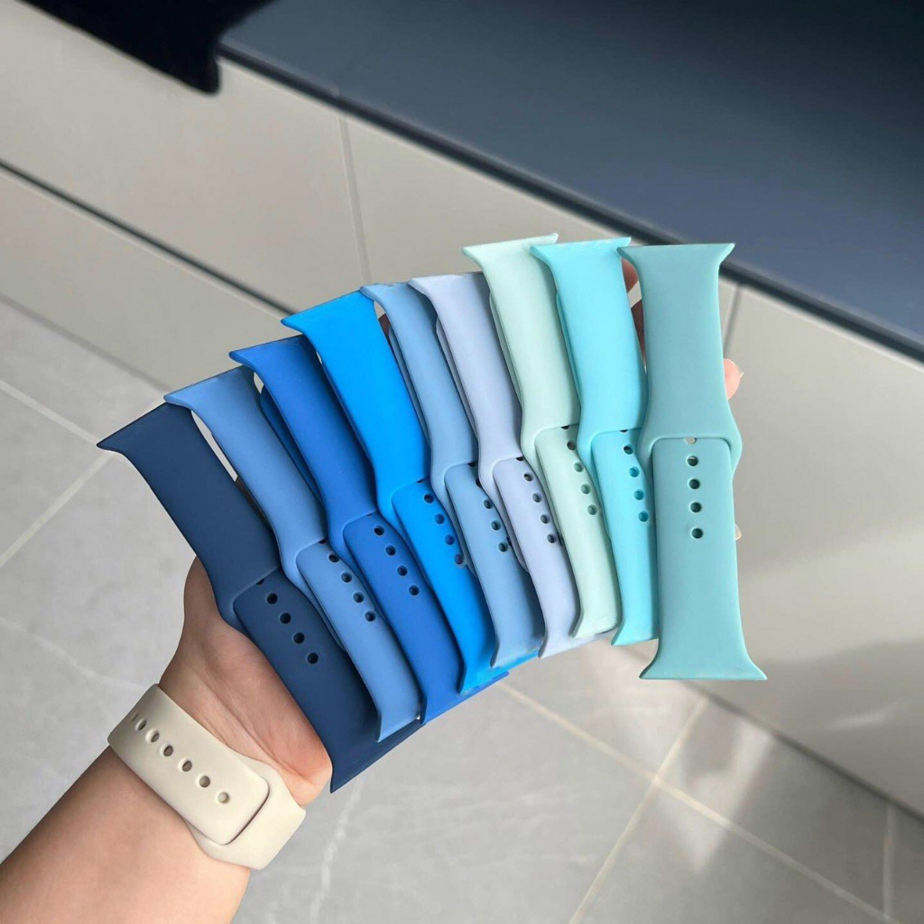 Dây Silicon chống bẩn, chống nước cho đồng hồ iWatch 49mm 45mm 44mm 42mm 41mm 40mm 38mm