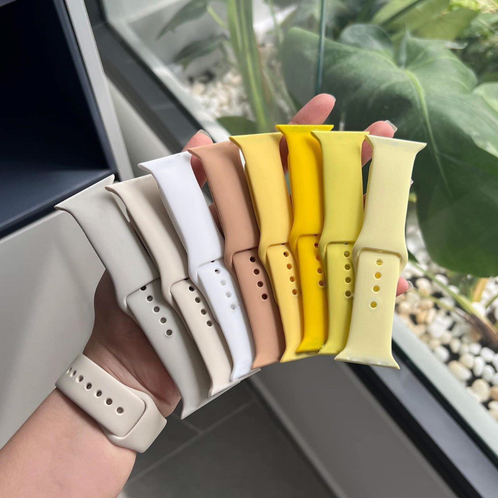 Dây Silicon chống bẩn, chống nước cho đồng hồ iWatch 49mm 45mm 44mm 42mm 41mm 40mm 38mm