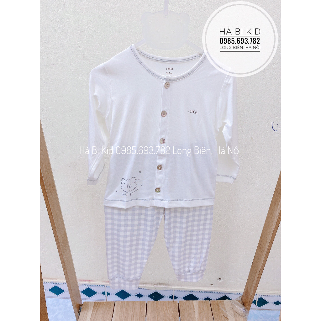 Bộ quần áo NOUS dài thu đông chất liệu peptit cho bé trai bé gái