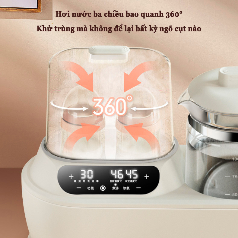 Máy hâm sữa đa năng Máy tiệt trùng bình sữa Máy đun nước Ấm nấu nước cho bé giữ ấm bình sữa,hâm sữa,nước ấm, khử clo