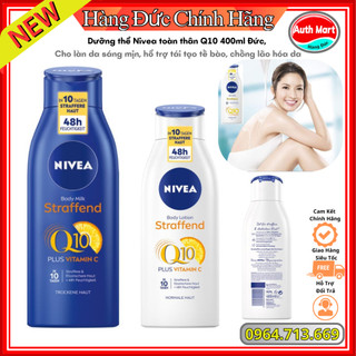 Dưỡng thể Nivea toàn thân Q10 400ml Đức, cho làn da sáng mịn, hổ trợ tái tạo tế bào, chống lão hóa da