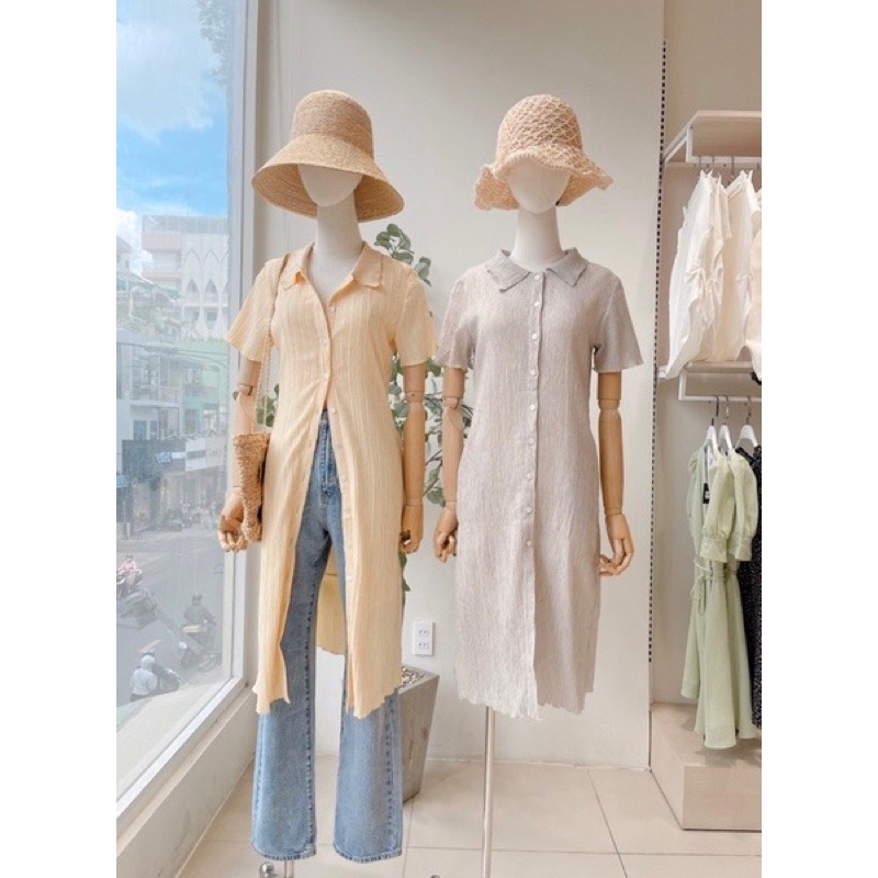 Đầm sơ mi dài midi MIEU