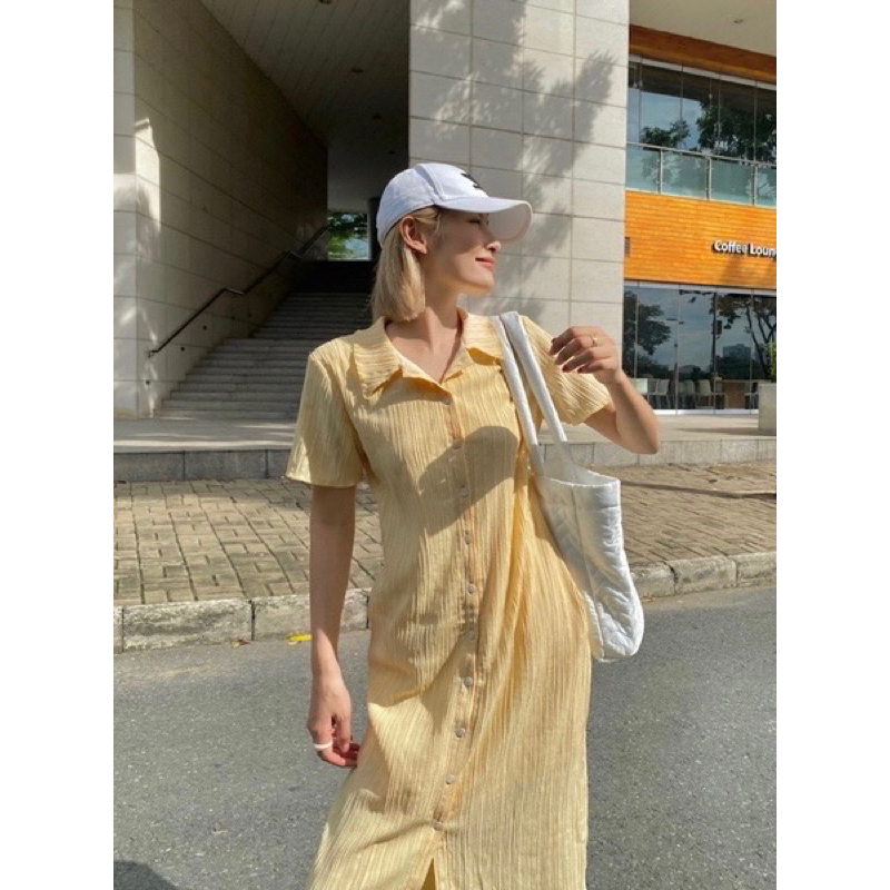 Đầm sơ mi dài midi MIEU