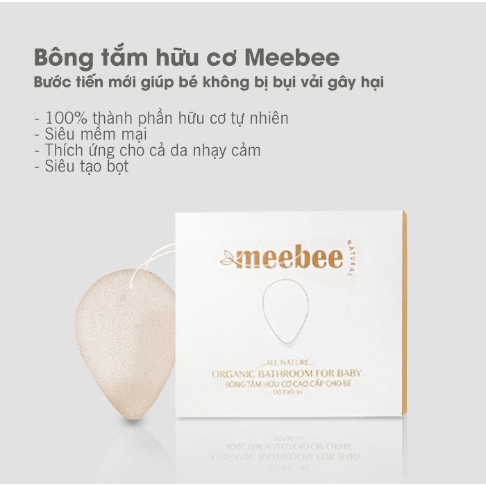 (Tặng bông tắm Meebee) Muối tắm Meebee thảo dược cao cấp cho bé/ Bông tắm cho bé cho bé từ 0M+