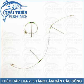 Combo 3 bộ thẻo cáp 2 câu sông, cá chim cá răng sắc bén