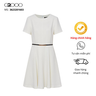 Đầm Nữ G2000 (36232016-03/99) Màu Trắng/ Đen