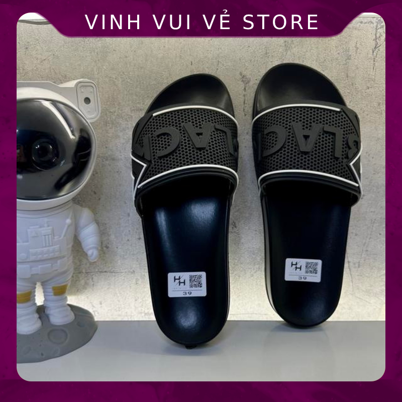 Dép nam BLACK quai ngang Cao Cấp HOT TREND 2023