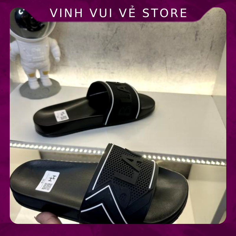 Dép nam BLACK quai ngang Cao Cấp HOT TREND 2023