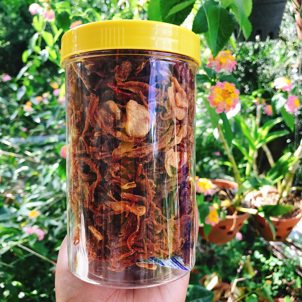 Khô heo, Khô lợn cháy tỏi 300g Đồ ăn vặt ngon, sạch, ATVSTP