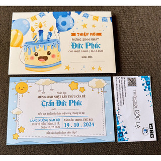 Thiệp Sinh nhật, Thôi nôi, Đầy tháng Bánh cake dễ thương