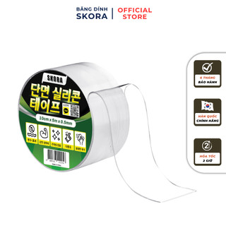 Băng keo nano Skora trong suốt 1 mặt dán trên mọi bề mặt siêu dính thương hiệu hàn quốc bảo hành 6 tháng