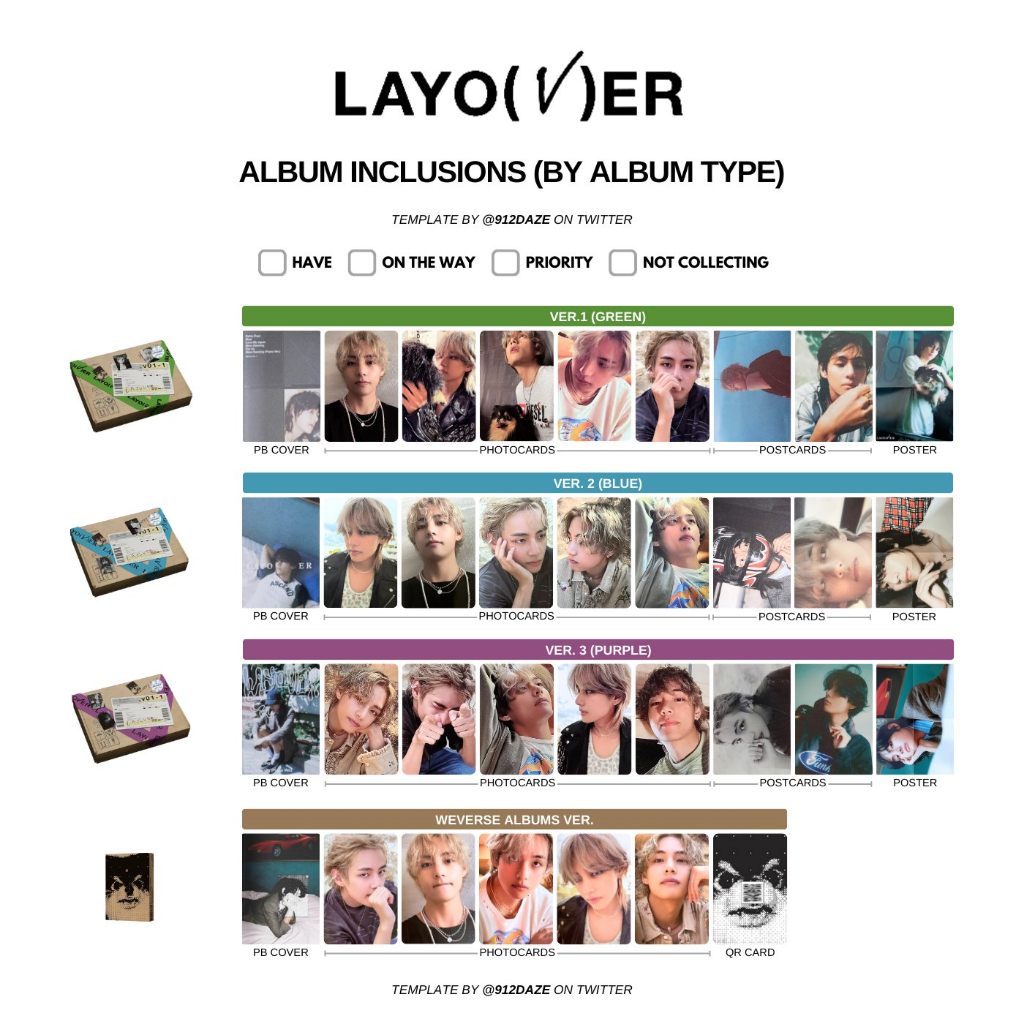 VStore - duyendo97 [BTS - V ALBUM LAYOVER - Album Taehyung BTS V LayVover KTOWN4U