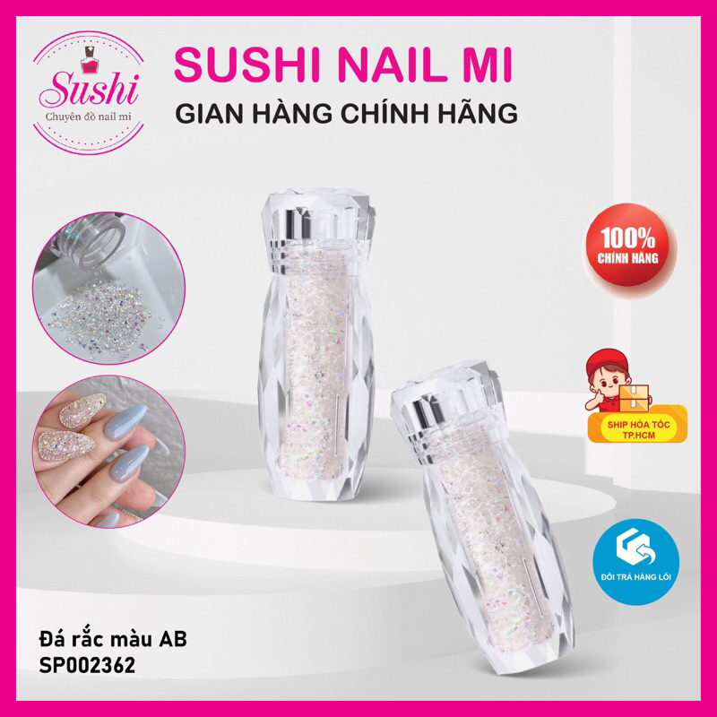 Đá rắc nail loại sáng cao cấp trang trí móng tay - Sushi nail mi