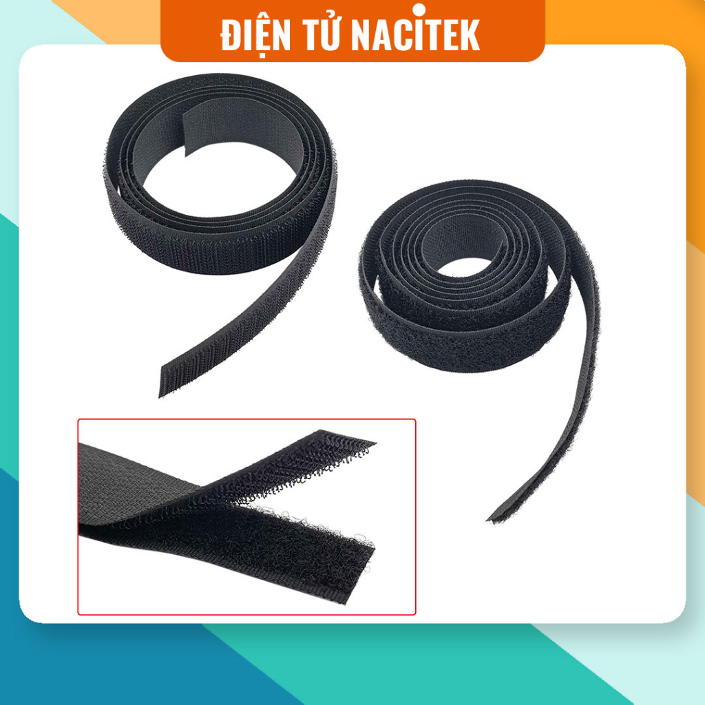 [NSHOP]  Dây Velcro khóa nhám 1 mặt (cuộn gai + cuộn xù)