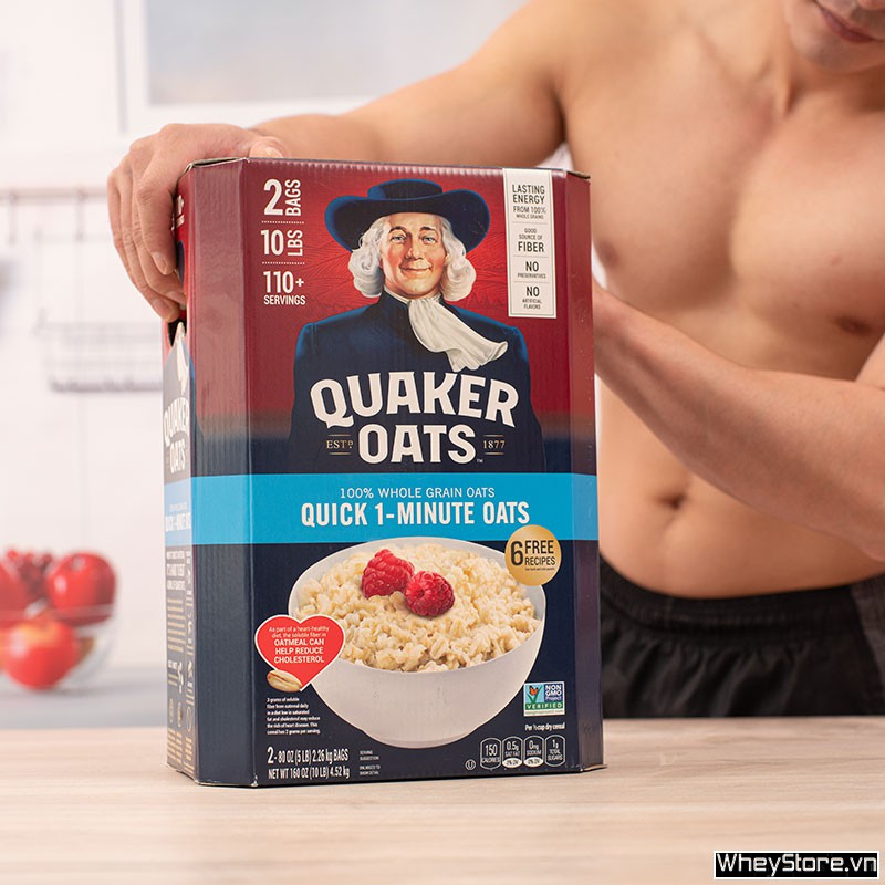 Yến Mạch Quaker Oats 10lbs - 4.5kg Chính Hãng