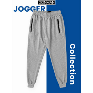 Quần jogger nam thể thao thun da cá DONMAN cao cấp chống thấm , thoáng mát thích hợp dạo phố, gym JG08
