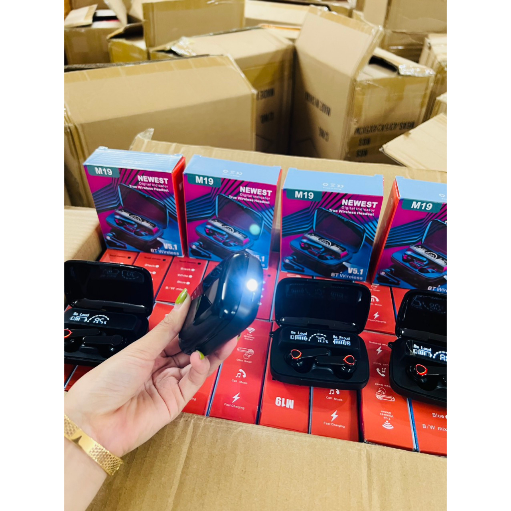 Tai Nghe Không Dây gaming M19 Kết Nối Qua Bluetooth5.1 Tai nghe helenstore68