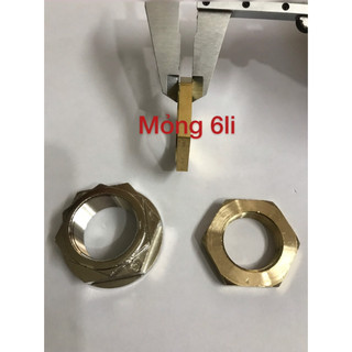 Ốc đầu khẩu hãm lồng máy giặt lục giác 36mm,38mm - Ecu siết lồng máy giặt, tán lồng máy giặt bằng thau, kẽm
